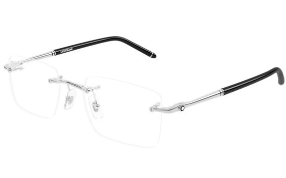 Montura de gafas Montblanc Hombre MB0444O002-SILVER-SILVER-TRANSPARENT54 - MB0444O002-SILVER-SILVER-TRANSPARENT54